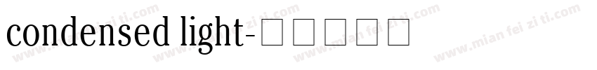 condensed light字体转换